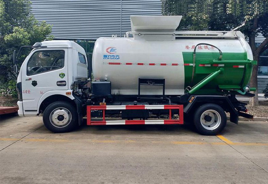 東風(fēng)D7圓罐餐廚垃圾車(chē)圖片